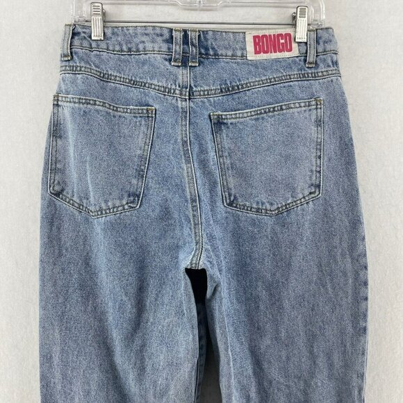 Bongo Jeans Women's Sz 29 Blue Mom Straight Leg High-Rise Pockets Regular Denim - Picture 8 of 12